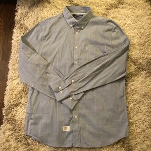 Five Four Gray Button Down Cotton Shirt XL